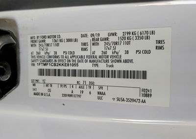 2019 Ford F150, Rear End damage, Copart lot 51184526, photo 12 of 14