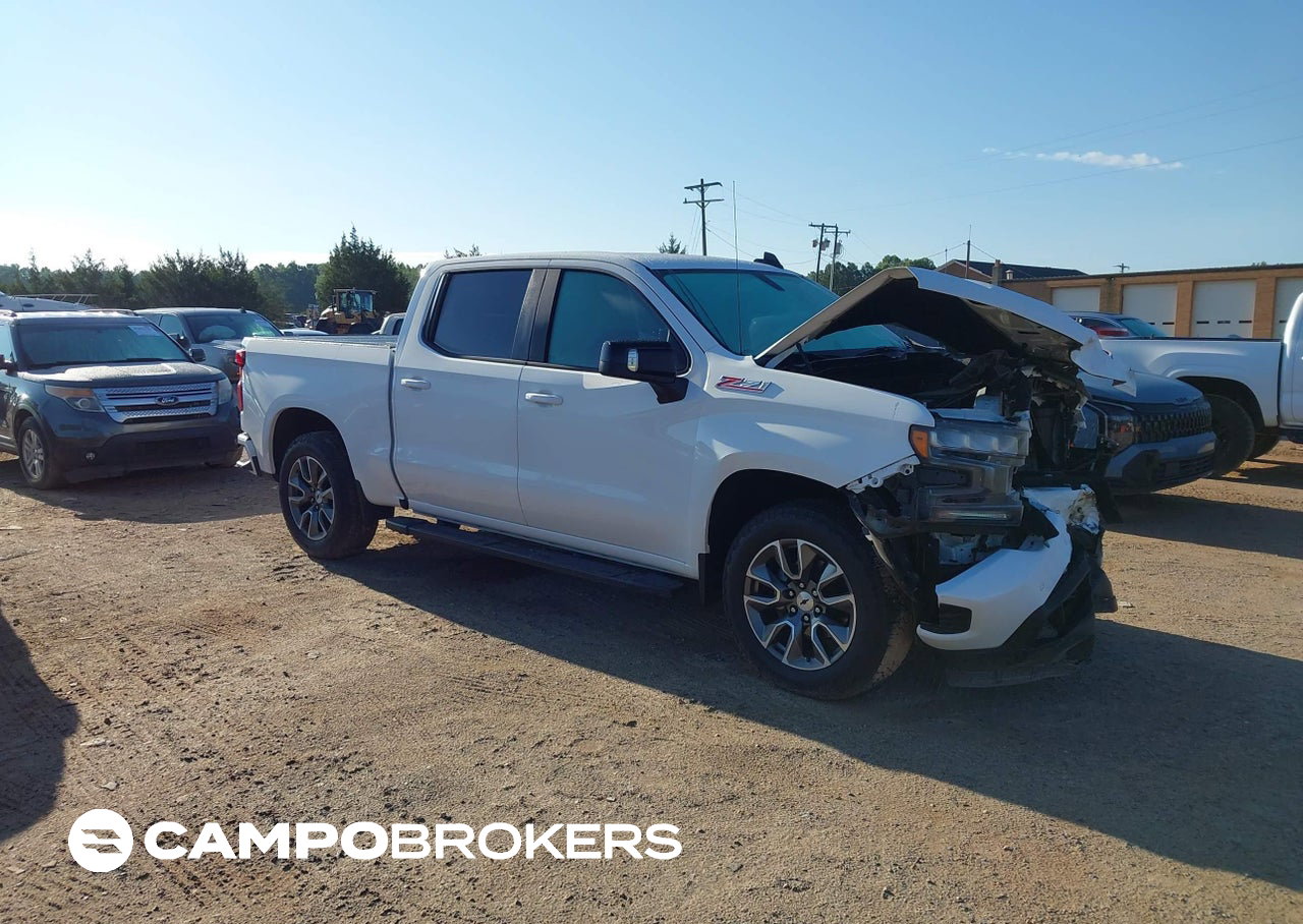 2022 Chevrolet Silverado 1500 Ltd 4wd  Short Bed Rst, uszkodzenie: Przód, Iaai lot 45489142