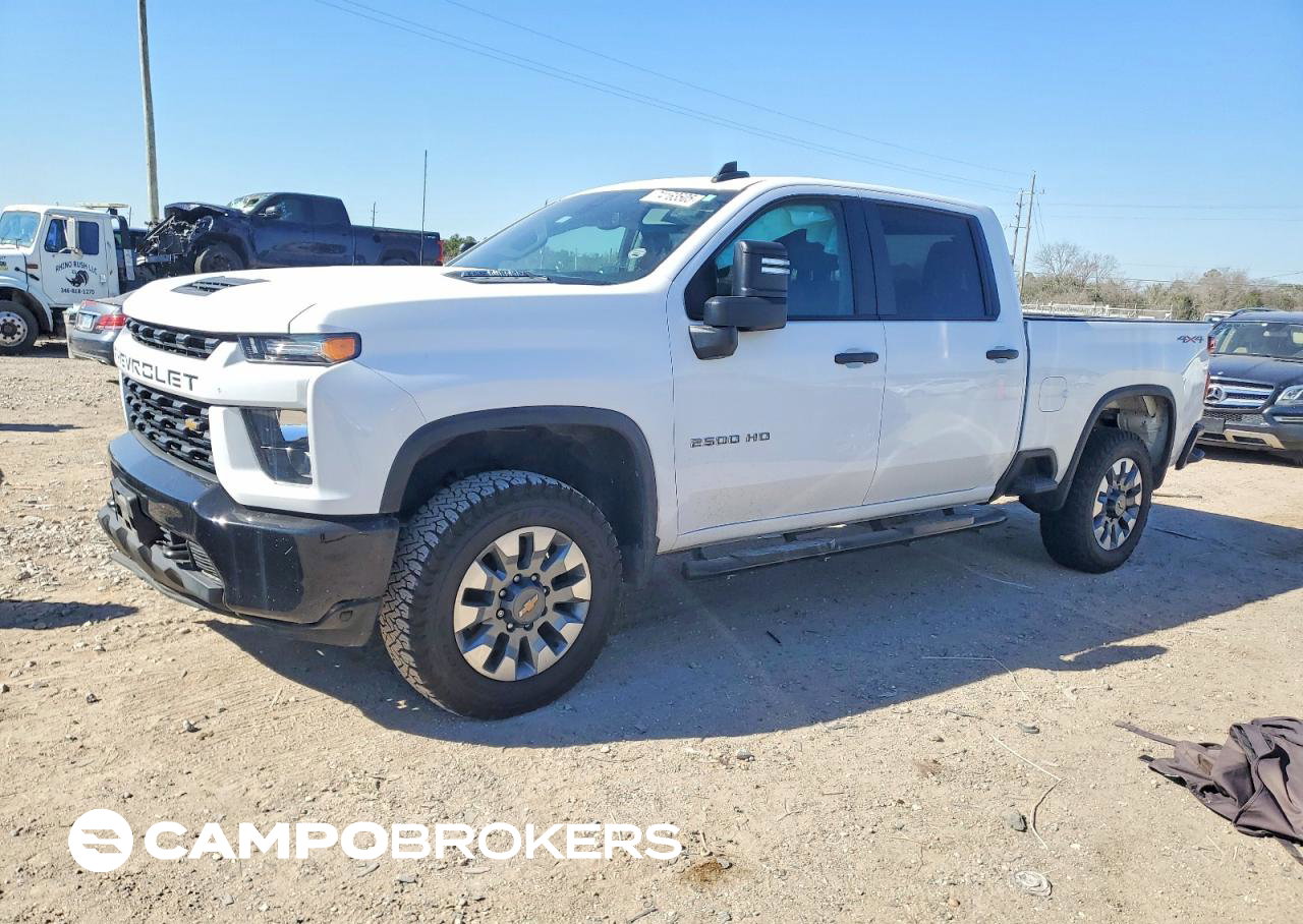 2022 Chevrolet Silverado K2500 Custom, daño Lateral, Copart lote 74163505