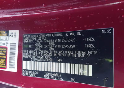 2026 Toyota Grand Highlander Limited, пошкодження: Лівий бік, Iaai лот 44221443, фото 9 з 16