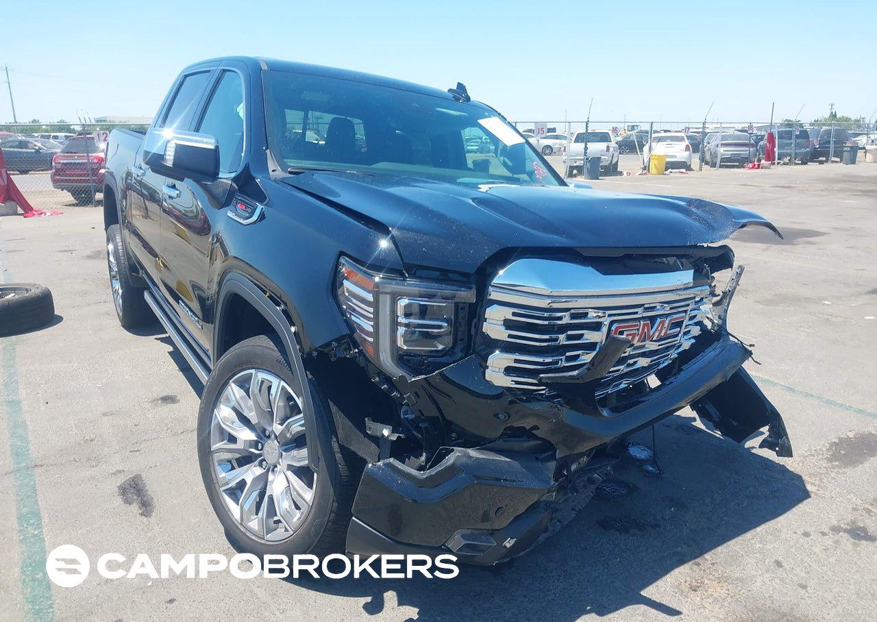 2024 Gmc Sierra 1500 4wd  Short Box Denali, daño Frontal izquierdo, Iaai lote 45394034
