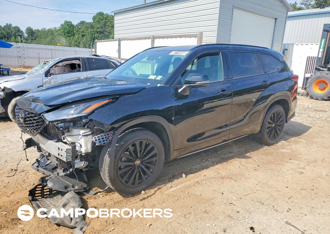 2024 Toyota Highlander Xse, пошкодження: Передня частина, Copart лот 60114446