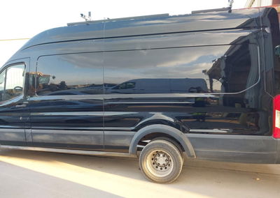 2021 Ford Transit-350 Cargo Van, Right Side damage, Iaai lot 43672733, photo 15 of 16