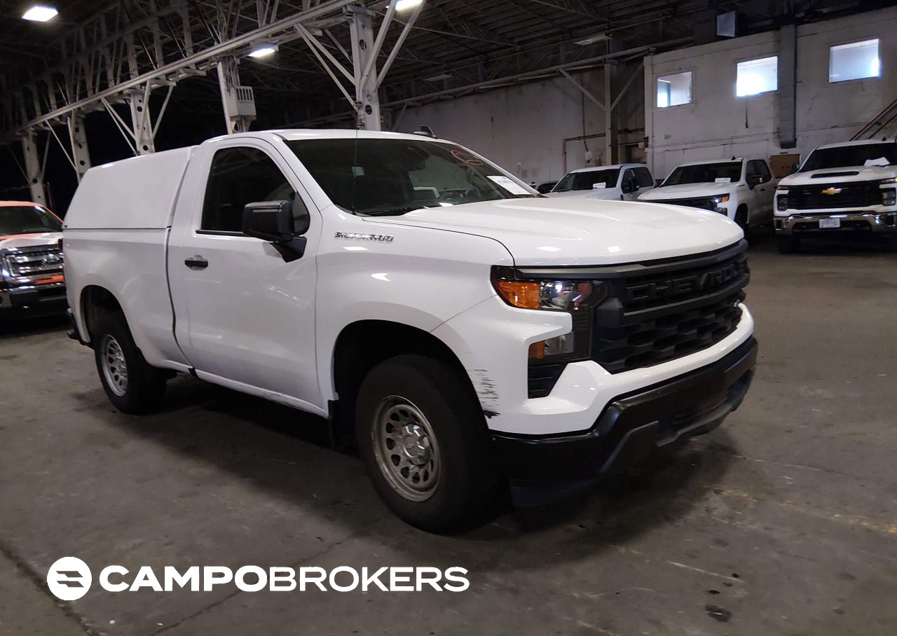 2023 Chevrolet Silverado 1500 2wd  Standard Bed Wt, daño Lateral derecho, Iaai lote 45388703