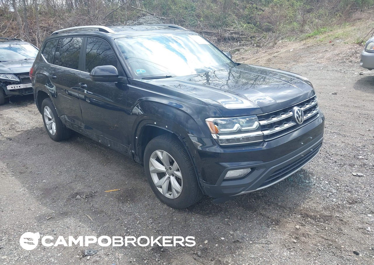 2019 Volkswagen Atlas 3.6l V6 Se W/technology, daño Lateral derecho, Iaai lote 44907917