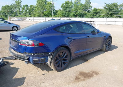 2022 Tesla Model S Dual Motor All-wheel Drive, uszkodzenie: Lewy tył, Iaai lot 45537385, zdjęcie 4 z 20