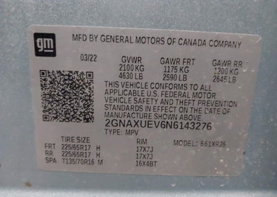 2022 Chevrolet Equinox Awd Lt, uszkodzenie: Przód, Iaai lot 45038829, zdjęcie 9 z 16