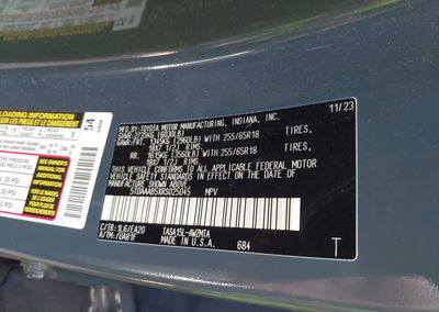 2024 Toyota Grand Highlander Xle, пошкодження: Дах, Iaai лот 44843186, фото 9 з 16