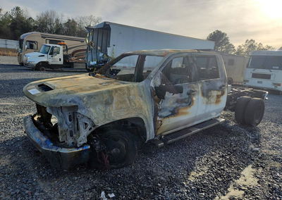 2021 Chevrolet Silverado K3500 Lt, пошкодження: Burn - Engine, Copart лот 54956886, фото 3 з 10