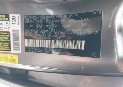 2019 Toyota Sienna Xle 8 Passenger, daño Frontal izquierdo, Iaai lote 44804596, foto 9 de 17