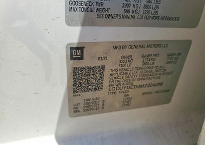 2021 Chevrolet Silverado K1500 Lt, daño Trasero, Copart lote 58370466, foto 12 de 12