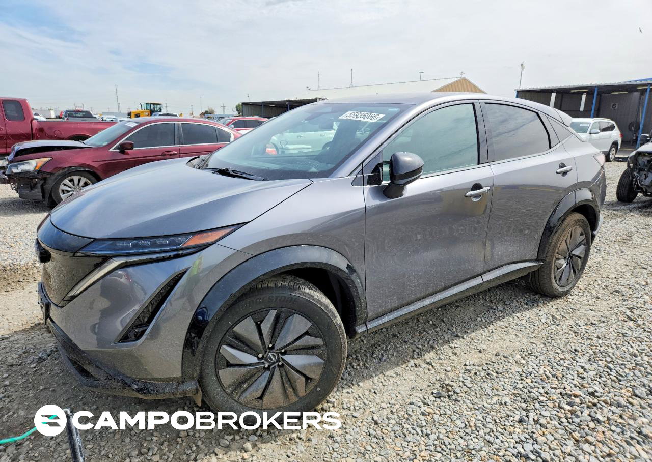 2025 Nissan Ariya Engage, daño Lateral, Copart lote 55935066