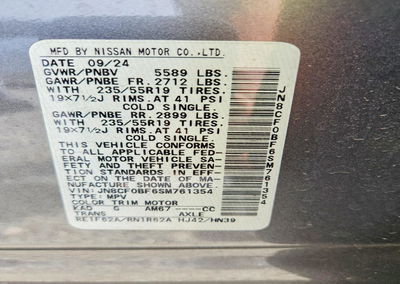 2025 Nissan Ariya Engage, daño Lateral, Copart lote 55935066, foto 13 de 15