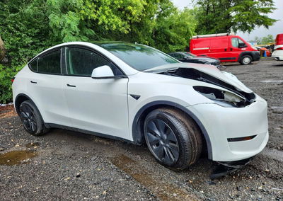 2025 Tesla Model Y, Front End damage, Copart lot 51106796, photo 4 of 11