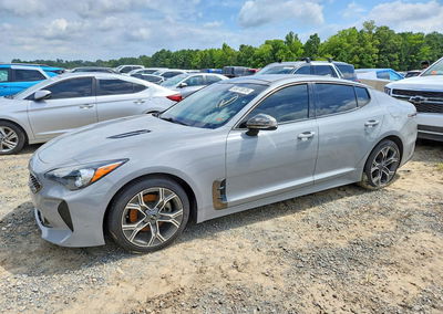 2021 Kia Stinger Gt-line, Water/Flood damage, Copart lot 58078876