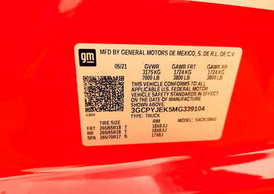 2021 Chevrolet Silverado K1500 Lt, daño Frontal, Copart lote 60609806, foto 12 de 12