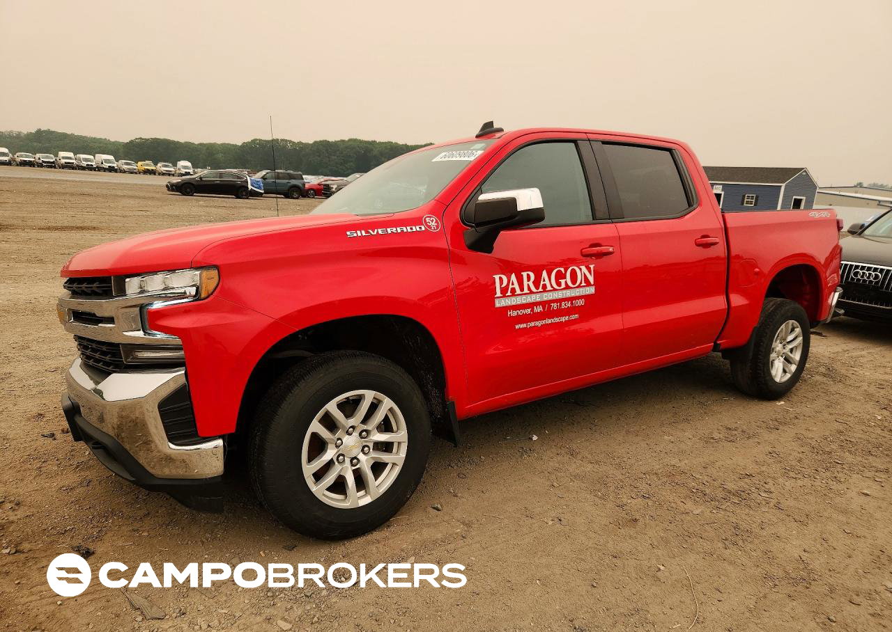 2021 Chevrolet Silverado K1500 Lt, daño Frontal, Copart lote 60609806