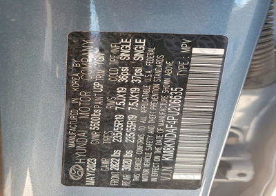 2023 Hyundai Ioniq 5 Sel, uszkodzenie: Bok, Copart lot 59374366, zdjęcie 12 z 14