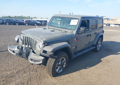 2019 Jeep Wrangler Unlimited Sahara 4x4, пошкодження: Normal Wear & Tear, Iaai лот 45640901, фото 2 з 16