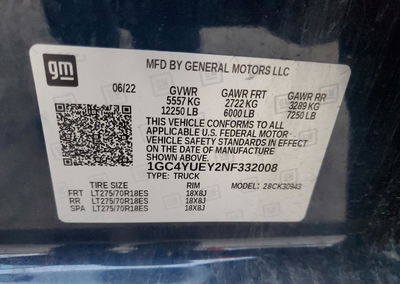 2022 Chevrolet Silverado K3500 Ltz, uszkodzenie: Przód, Copart lot 86991704, zdjęcie 14 z 14