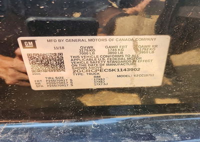 2019 Chevrolet Silverado Ld C1500 Lt, daño Frontal, Copart lote 58235116, foto 12 de 13