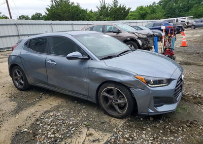 2019 Hyundai Veloster 2.0l, daño Bajos, Copart lote 60129786, foto 4 de 14