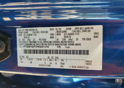 2023 Ford F150 Supercrew, uszkodzenie: Bok, Copart lot 57770426, zdjęcie 12 z 12