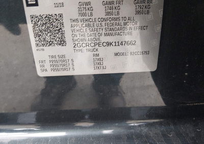 2019 Chevrolet Silverado 1500 Ld Lt, daño Left & Right Side, Iaai lote 44974946, foto 9 de 16