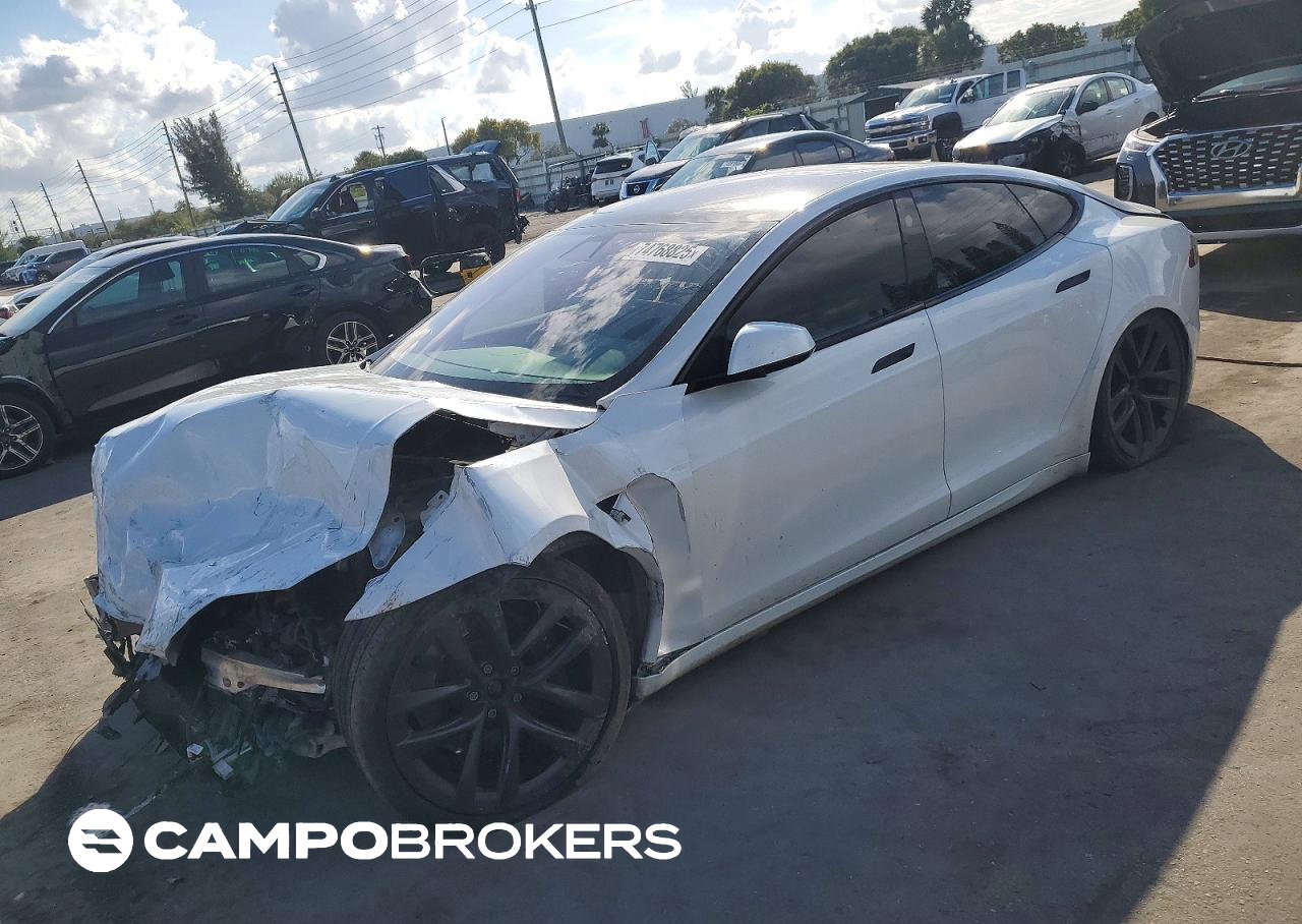 2021 Tesla Model S, uszkodzenie: Przód, Copart lot 74768825