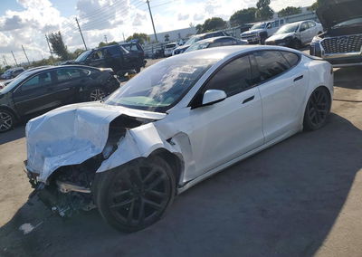 2021 Tesla Model S, daño Frontal, Copart lote 74768825
