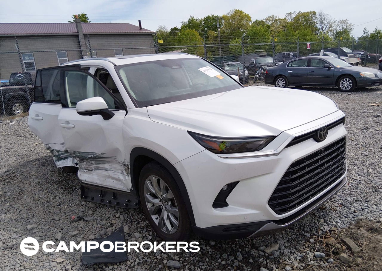 2025 Toyota Grand Highlander Limited, Right Side damage, Iaai lot 45134612