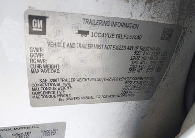2020 Chevrolet Silverado 3500hd 4wd  Long Bed Ltz, пошкодження: Unknown, Iaai лот 45053933, фото 8 з 15