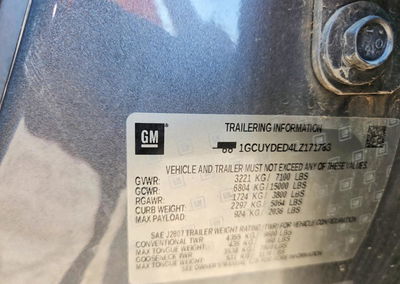 2020 Chevrolet Silverado K1500 Lt, daño Lateral, Copart lote 60826506, foto 12 de 12