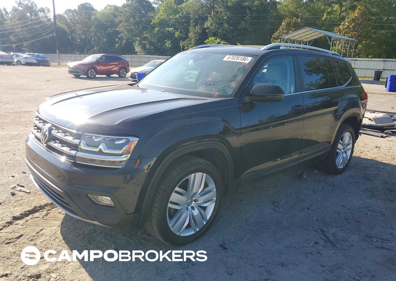 2019 Volkswagen Atlas Se, daño Trasero, Copart lote 57026186