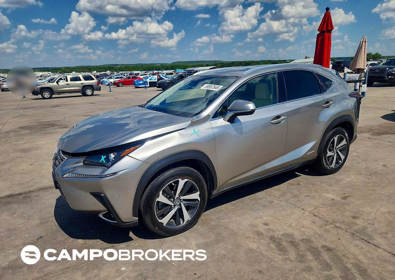 2020 Lexus Nx 300h, Front End damage, Copart lot 59957546