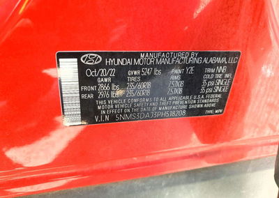 2023 Hyundai Santa Fe Sel Premium, daño Mecánico, Copart lote 61411136, foto 13 de 13