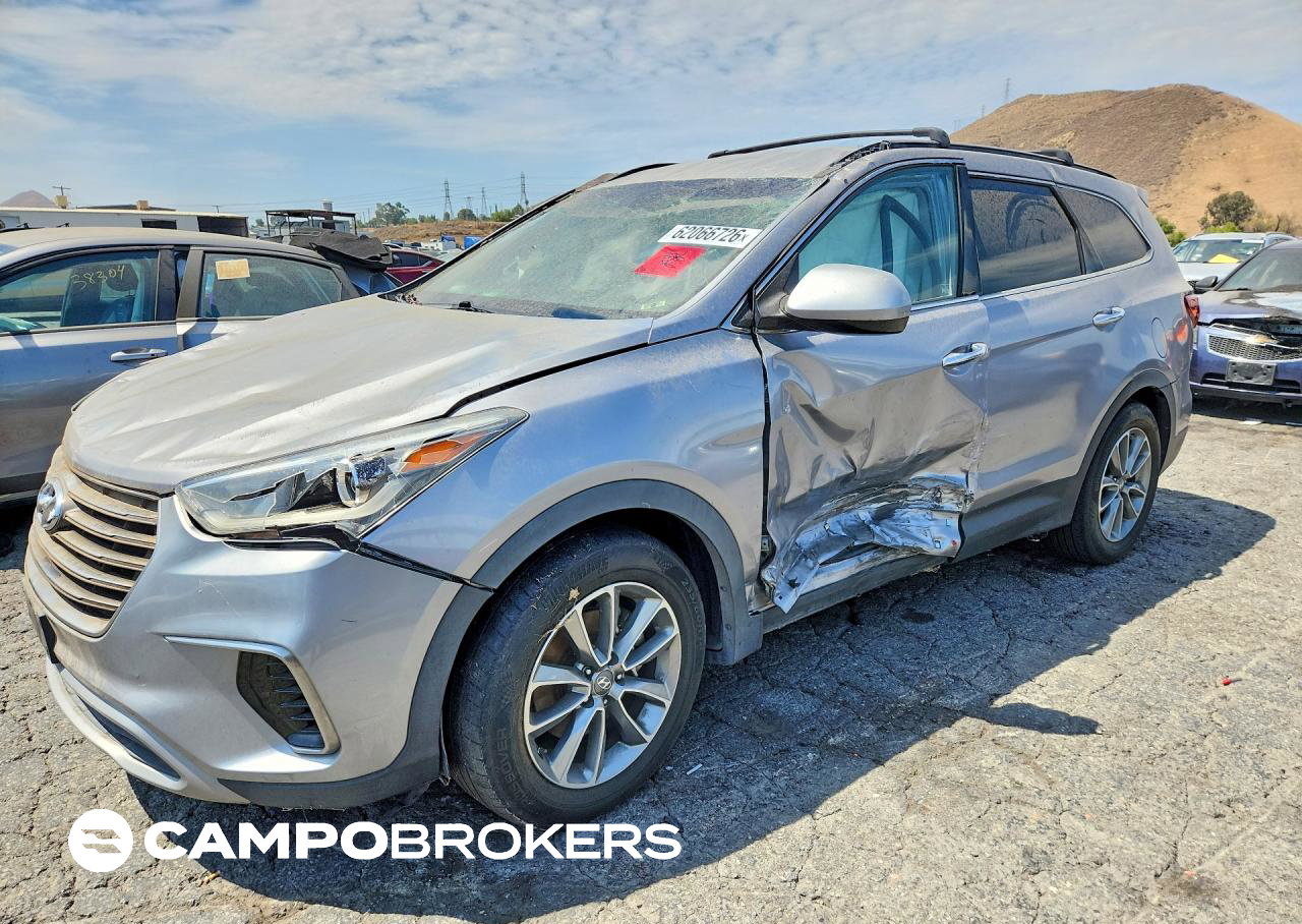 2019 Hyundai Santa Fe Xl Se, Rollover damage, Copart lot 62066726