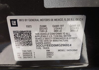 2021 Chevrolet Silverado 1500 4wd  Short Bed Rst, Front End damage, Iaai lot 45301169, photo 9 of 19