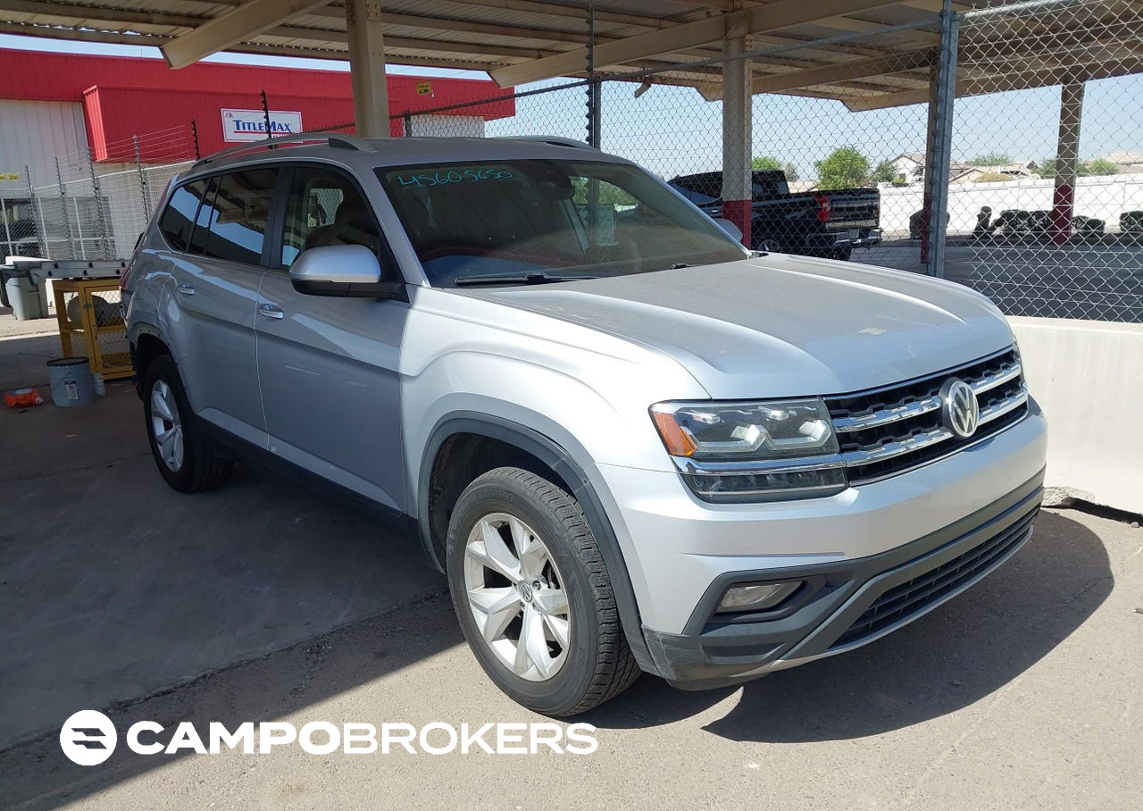 2019 Volkswagen Atlas 3.6l V6 Se W/technology, daño Trasero, Iaai lote 45605650