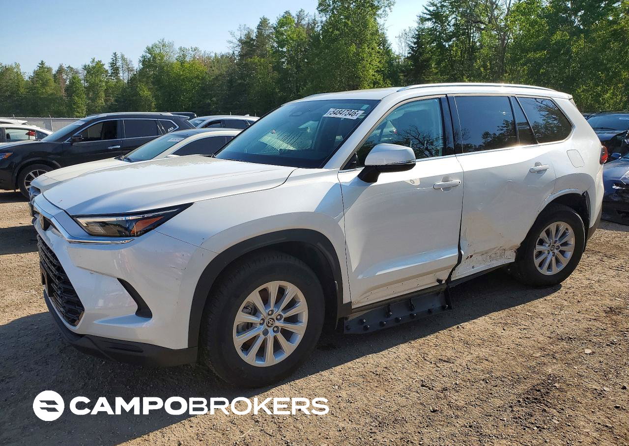 2025 Toyota Grand Highlander Hybrid Le, daño Lateral, Copart lote 54847346