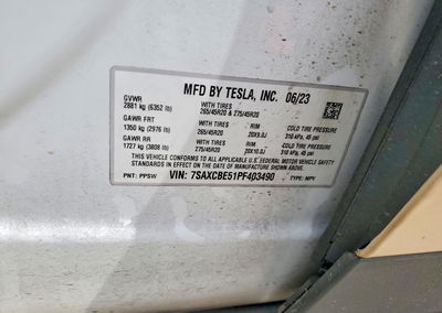 2023 Tesla Model X, uszkodzenie: Bok, Copart lot 50727276, zdjęcie 13 z 15