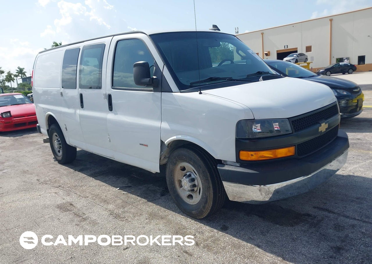 2021 Chevrolet Express Cargo Rwd 2500 Regular Wheelbase Wt, Right Side damage, Iaai lot 45674184