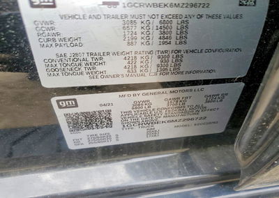 2021 Chevrolet Silverado C1500 Custom, Front End damage, Copart lot 58131556, photo 12 of 12