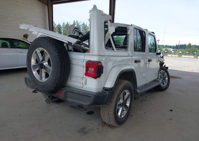 2019 Jeep Wrangler Unlimited Sahara 4x4, daño Volcadura, Iaai lote 45531240, foto 4 de 16