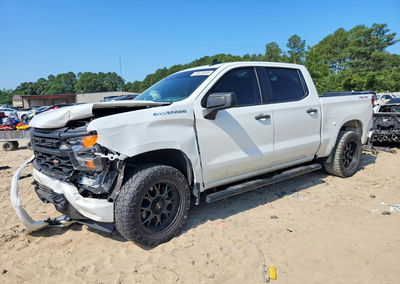 2022 Chevrolet Silverado K1500 Custom, daño Frontal, Copart lote 59628596