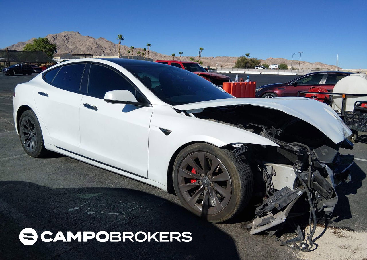 2020 Tesla Model S Performance Dual Motor All-wheel Drive, daño Frontal, Iaai lote 45554873