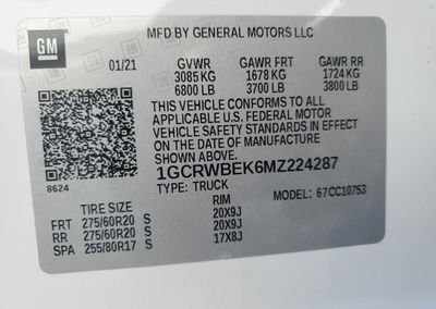 2021 Chevrolet Silverado C1500 Custom, Front End damage, Copart lot 49913674, photo 13 of 13