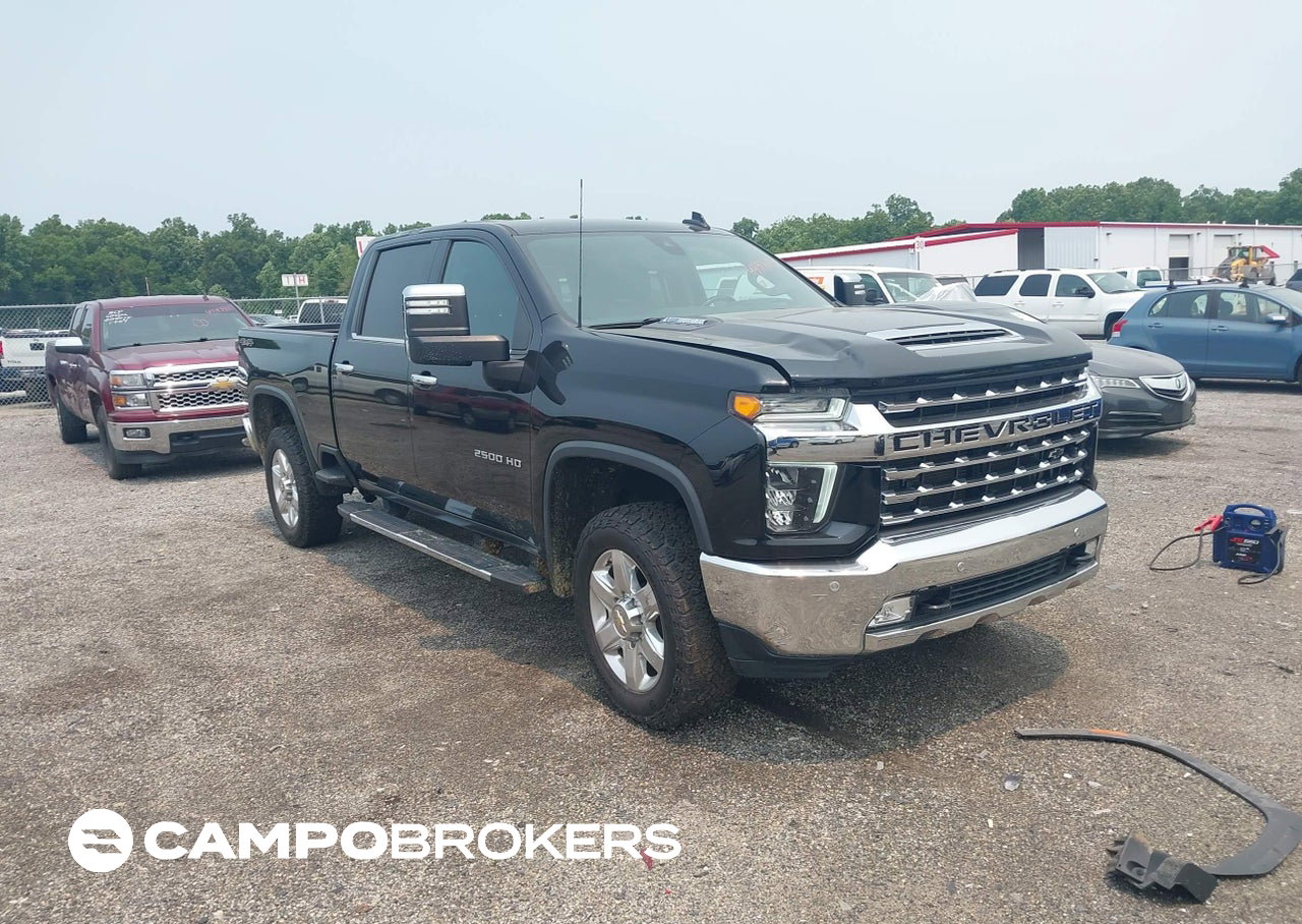 2021 Chevrolet Silverado 2500hd 4wd  Standard Bed Ltz, Left Side damage, Iaai lot 45593673