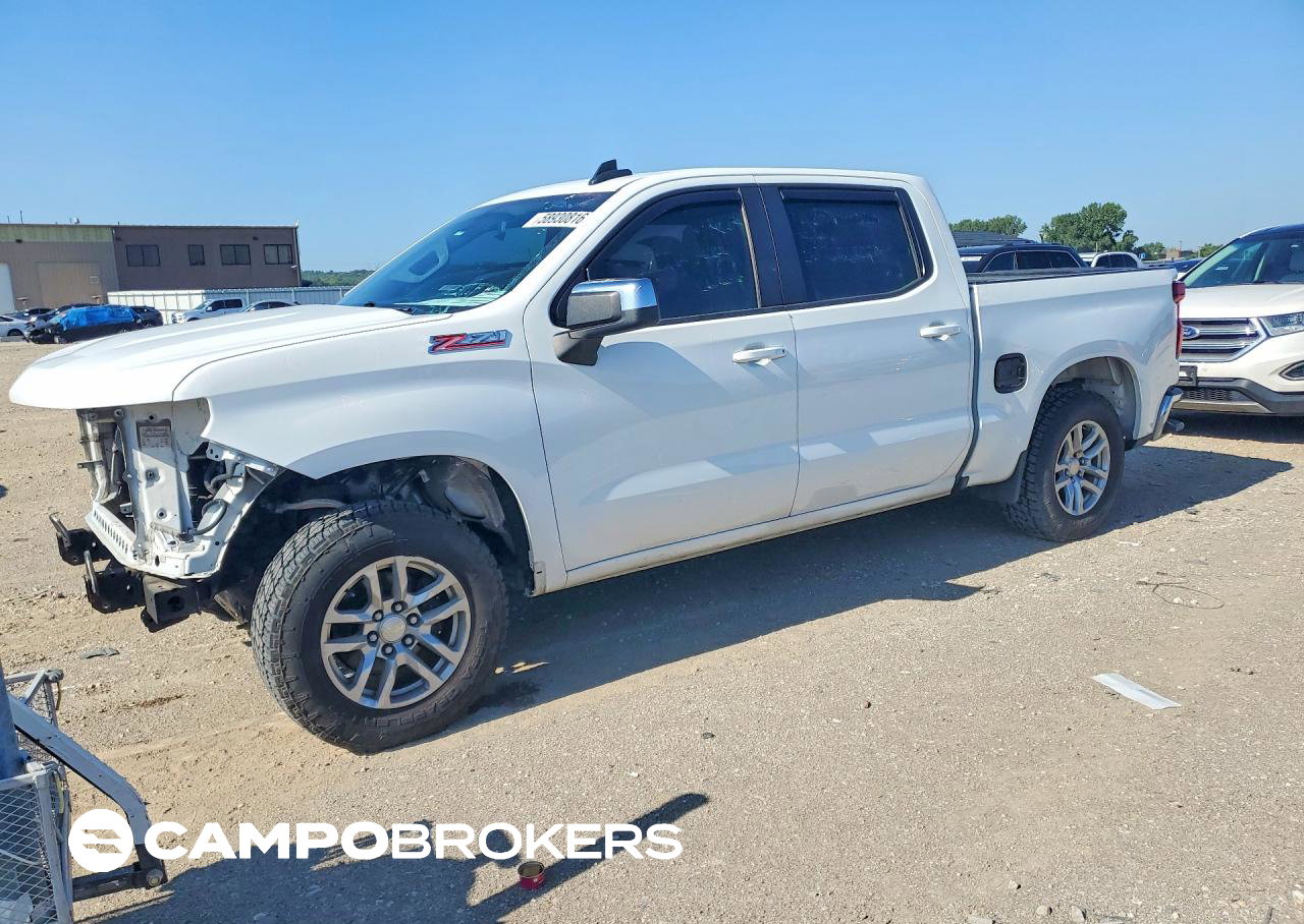 2019 Chevrolet Silverado K1500 Lt, daño Frontal, Copart lote 58930816