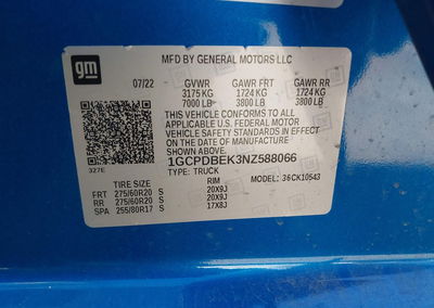 2022 Chevrolet Silverado 1500 4wd  Short Bed Custom, Right Rear damage, Iaai lot 45236192, photo 9 of 16